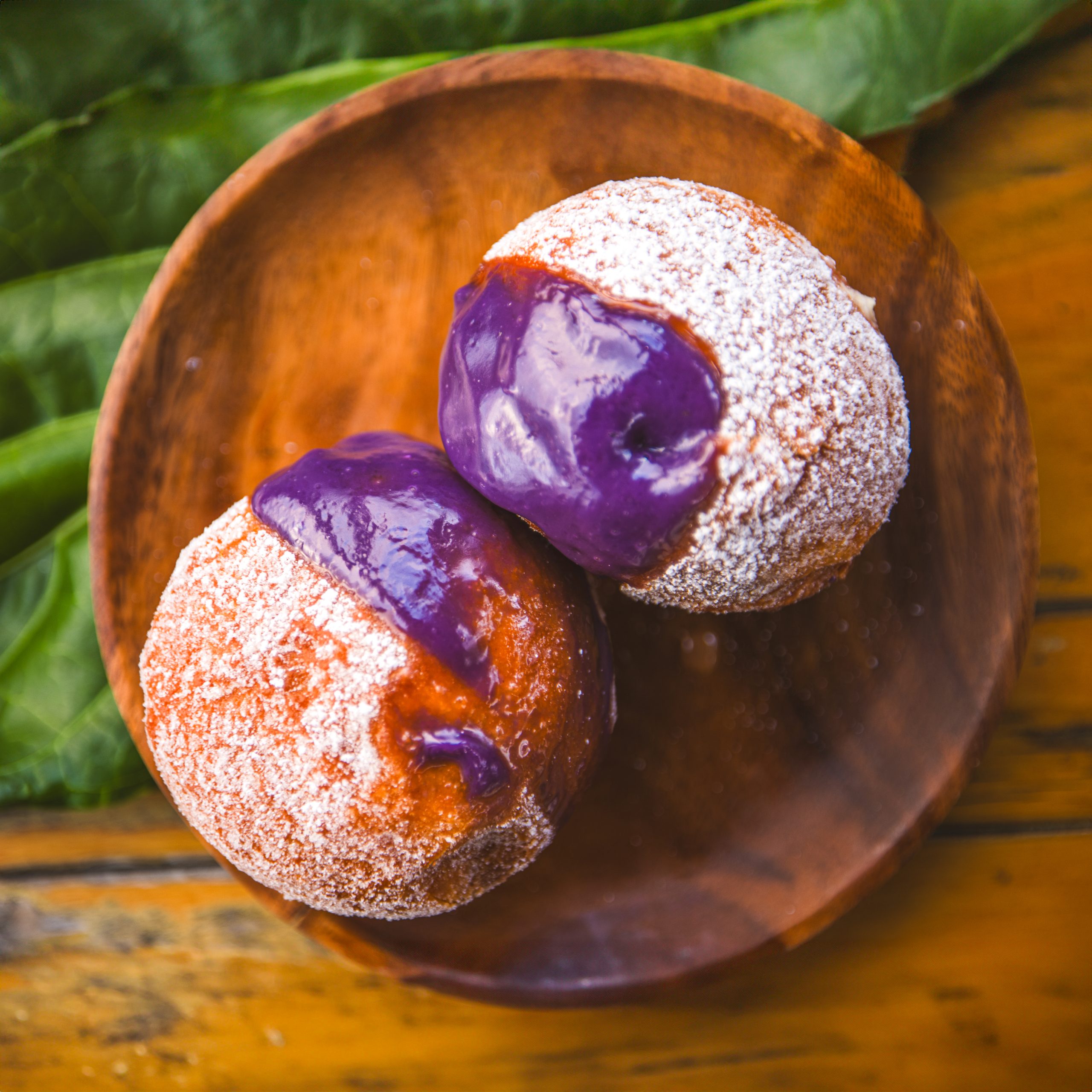 Malasadas taro