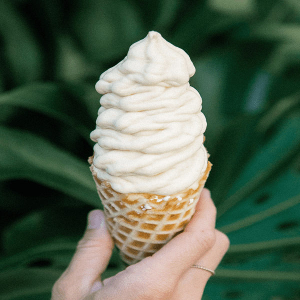 Vanilla ice cream cone